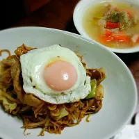 具だくさん日清焼きそば　セロリのスープ|nonさん