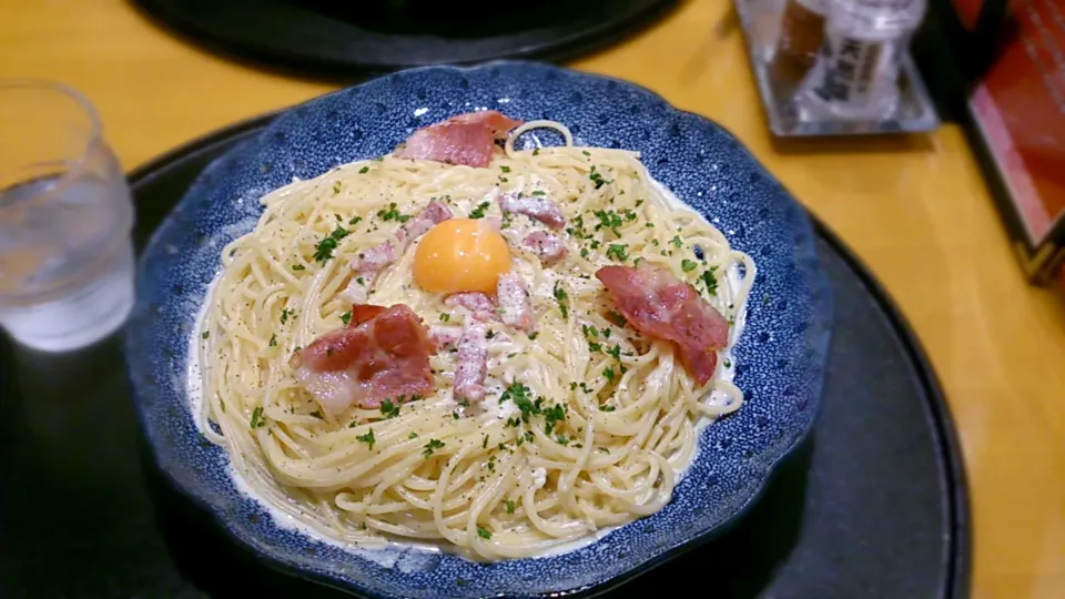 洋麺屋 五右衛門 女池店 カマンベールチーズとカリカリベーコンのカルボナーラ|ミナミ ヒロヤさん