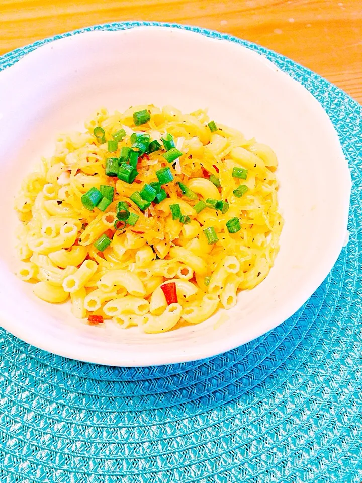 Macaroni pasta w leftover spaghetti squash #vegan|Leahさん