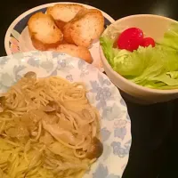 キノコとにんにくのパスタ！|鈴木尚美さん