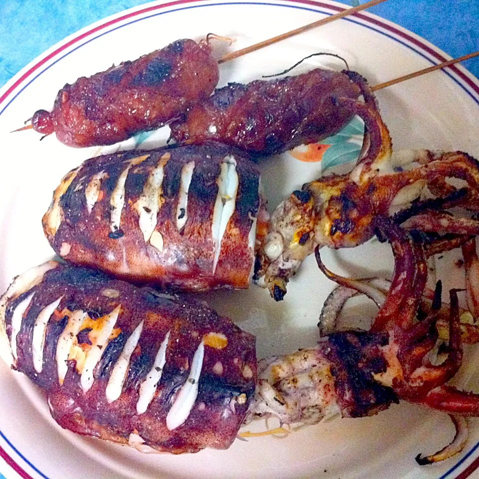 Inihaw na pusit at longganisa|annabelle santiagoさん