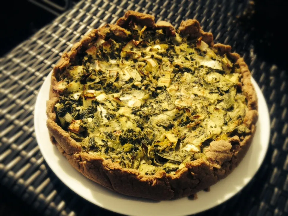 Snapdishの料理写真:Spinach leek quiche|Supi ☺️さん