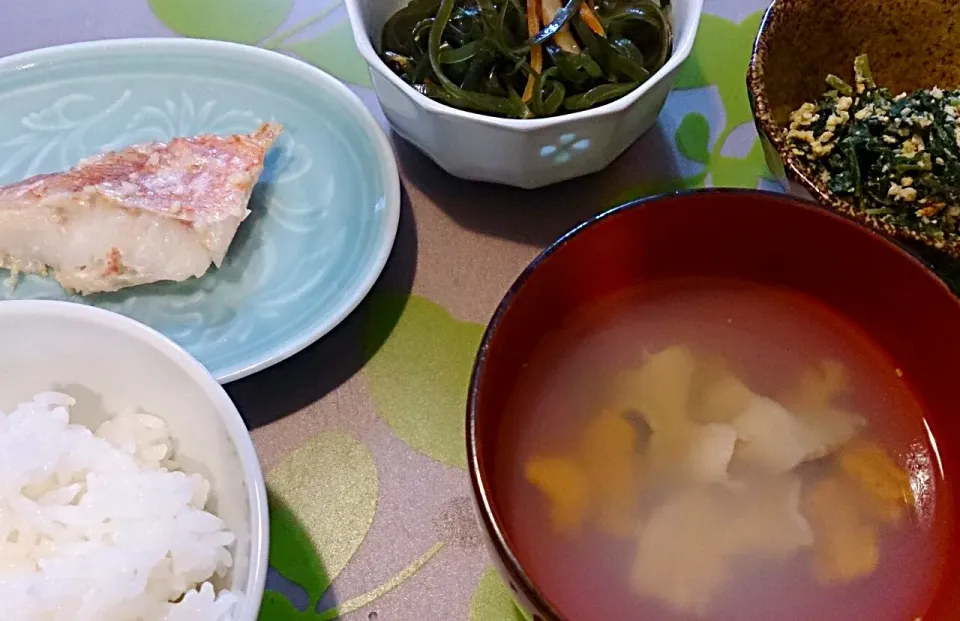 ★敬老の日★いちご煮、赤魚の粕焼き|とーもさん