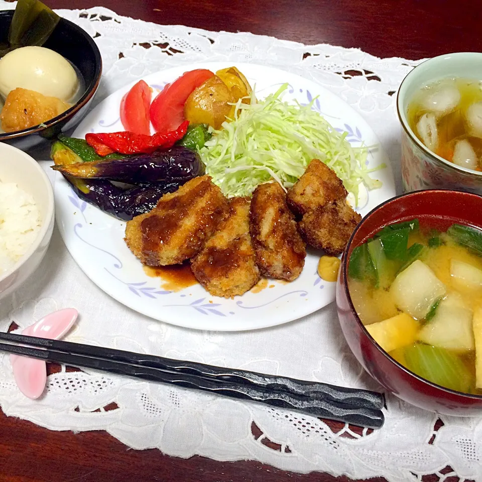 Snapdishの料理写真:衣サクサク😋ごはんがすすむヒレカツ🍚|♥️さん