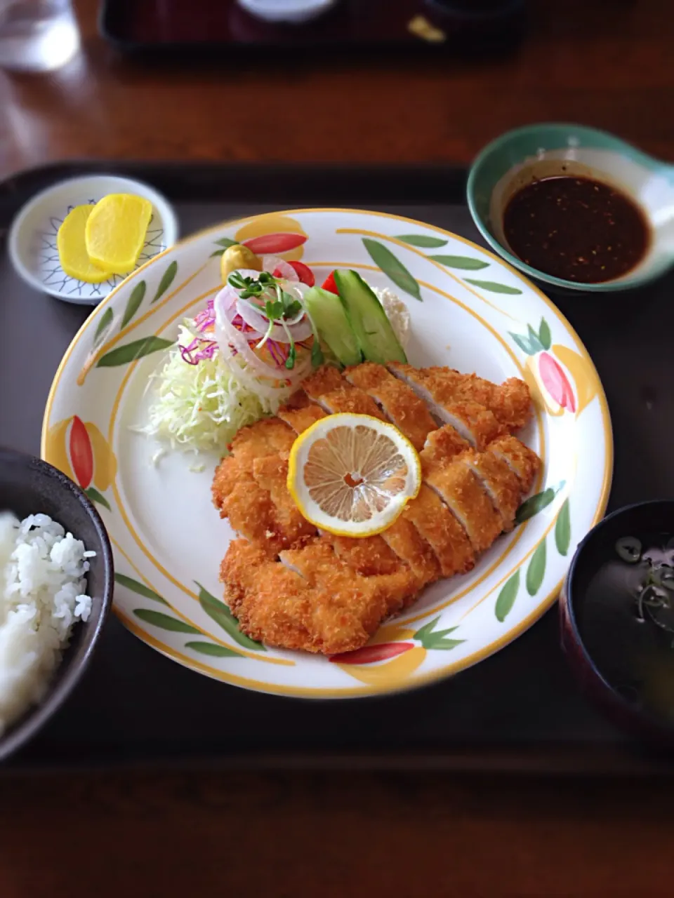 ★チキンカツ定食★|深谷 恵さん