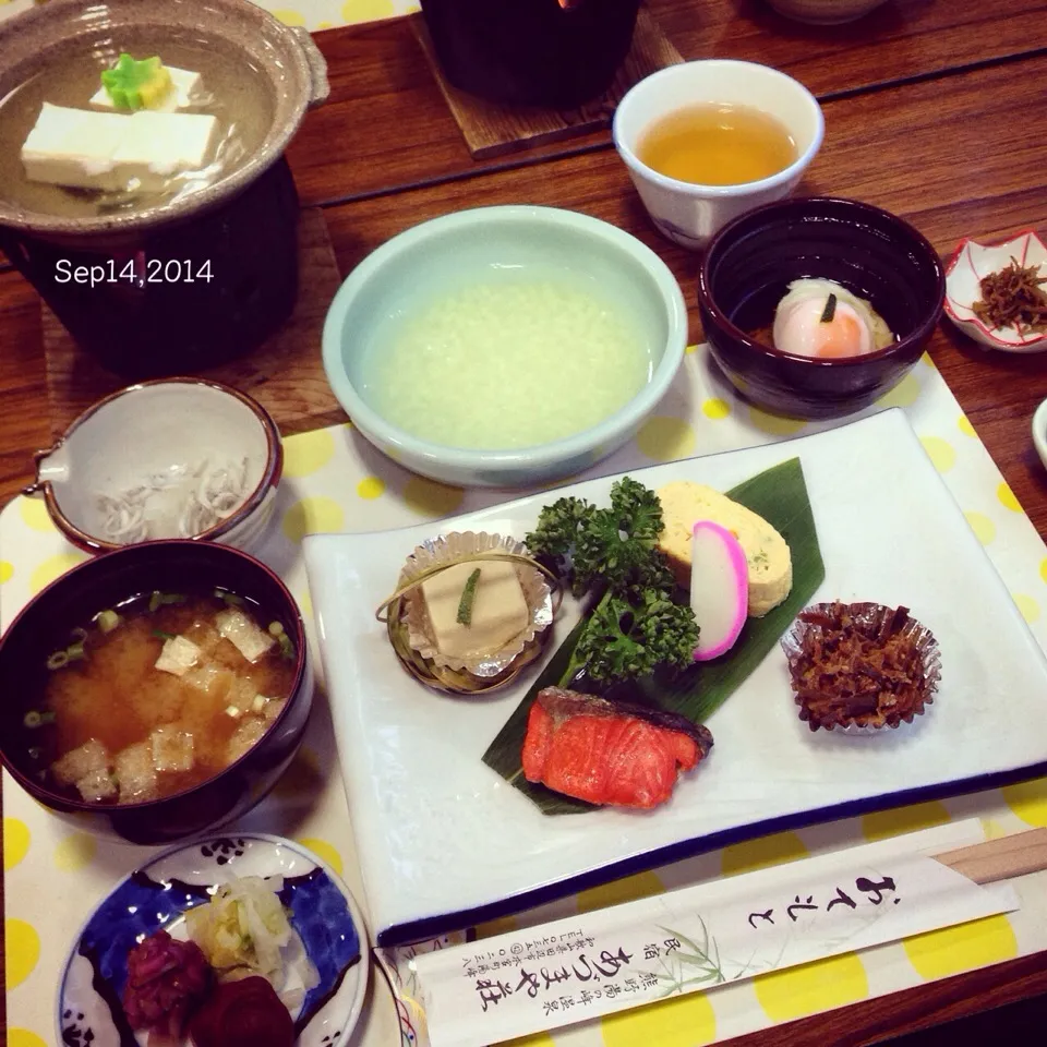 温泉粥🍚の朝ごはん|さと⋆さん