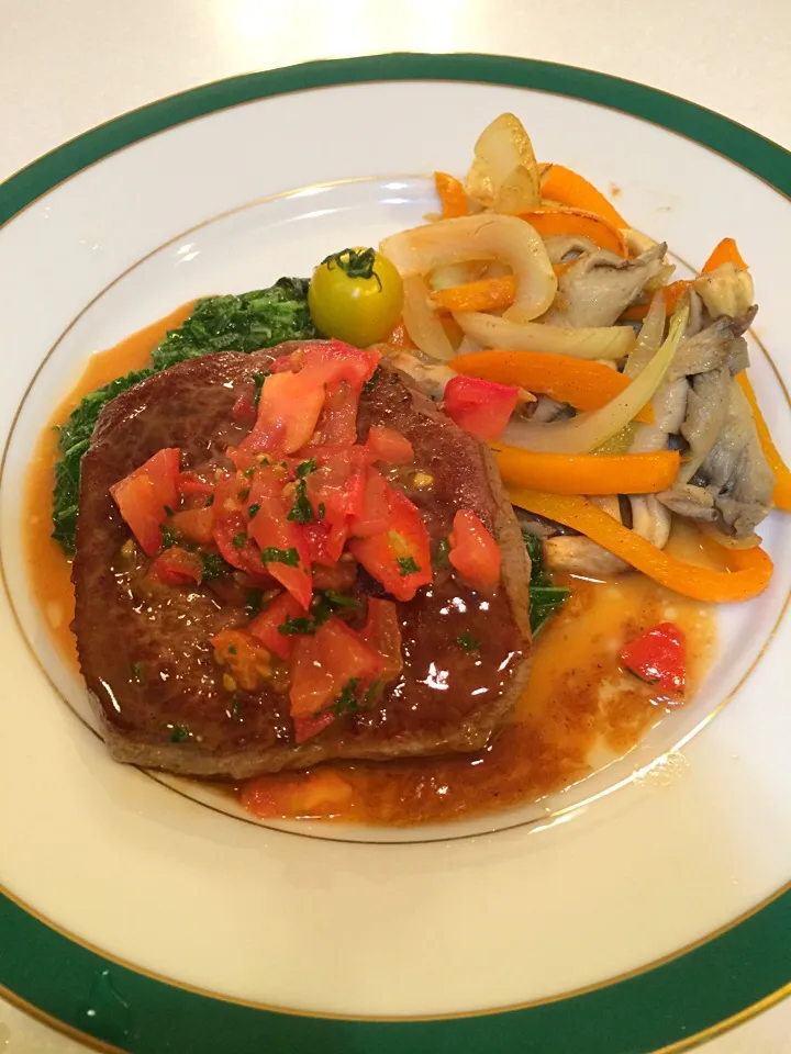 飛騨牛の芯玉のさらに奥のお肉シンシンステーキ|クリスマスローズさん