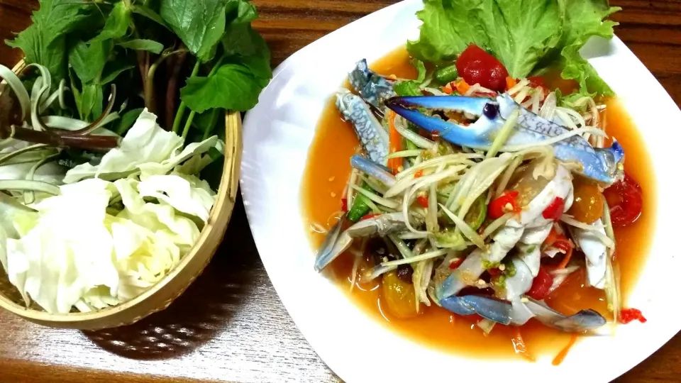 Papaya salad with sea crab
ส้มตำปูม้า|Vientiane Kitchen Sukhumvitさん