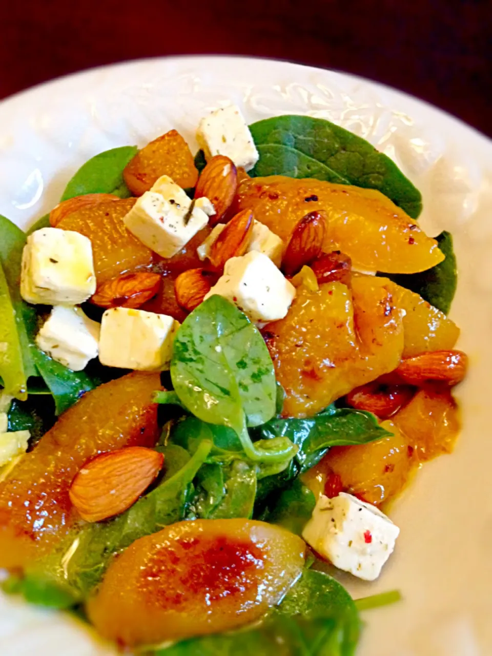 Spinach and Peach Salad|Cat Willisさん