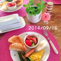 Snapdishの料理写真:朝ごはん 2014・9・16