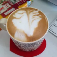 ロールシャッハテストみたいになったコーヒー|marishさん