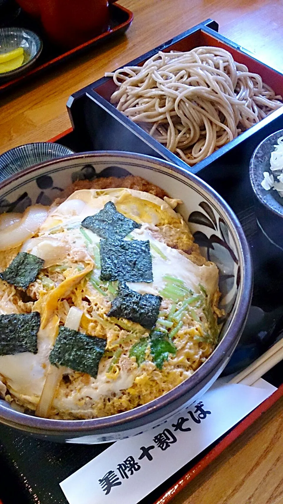 カツ丼・ミニお蕎麦♡|えびぱんさん