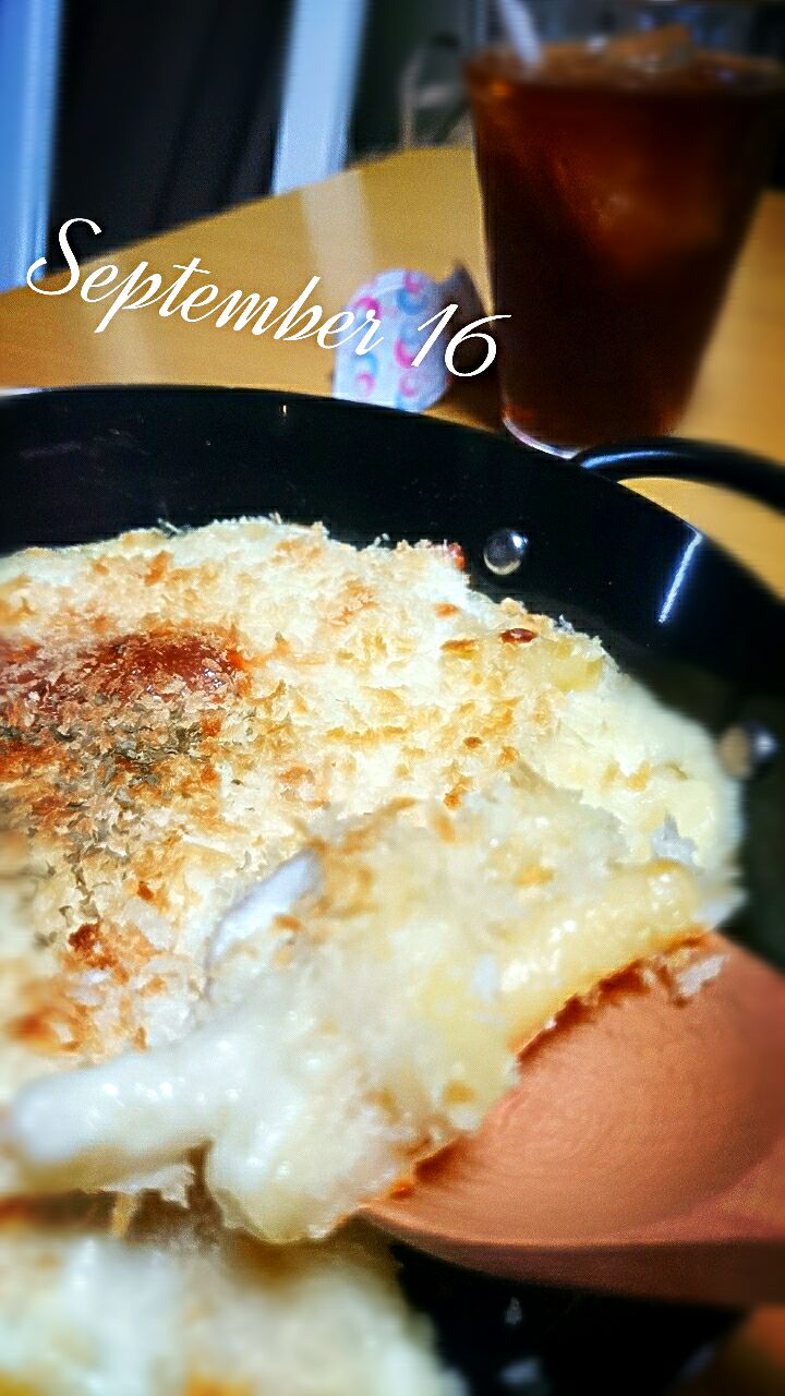 グリルパンでクリームコロッケ風にしてみた！今日のlunch\( ˆoˆ )/