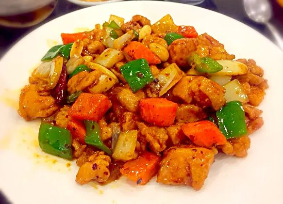 Spicy chicken & mixed vegetables stir fry|Liezlさん