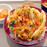 Snapdishの料理写真:サービスエリアのかき揚げ丼！|し〜ぽん☆さん