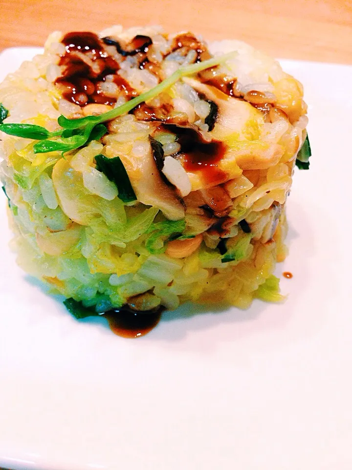 Fried rice w lots of veggies #vegan|Leahさん