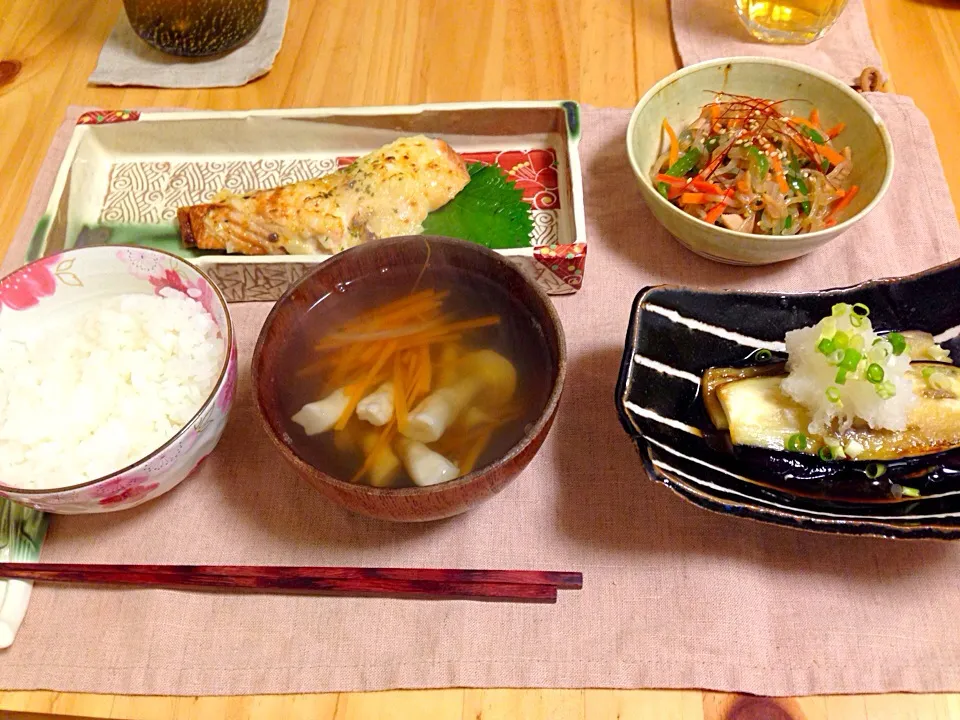 鮭のネギ味噌マヨネーズ焼き|ポンさん