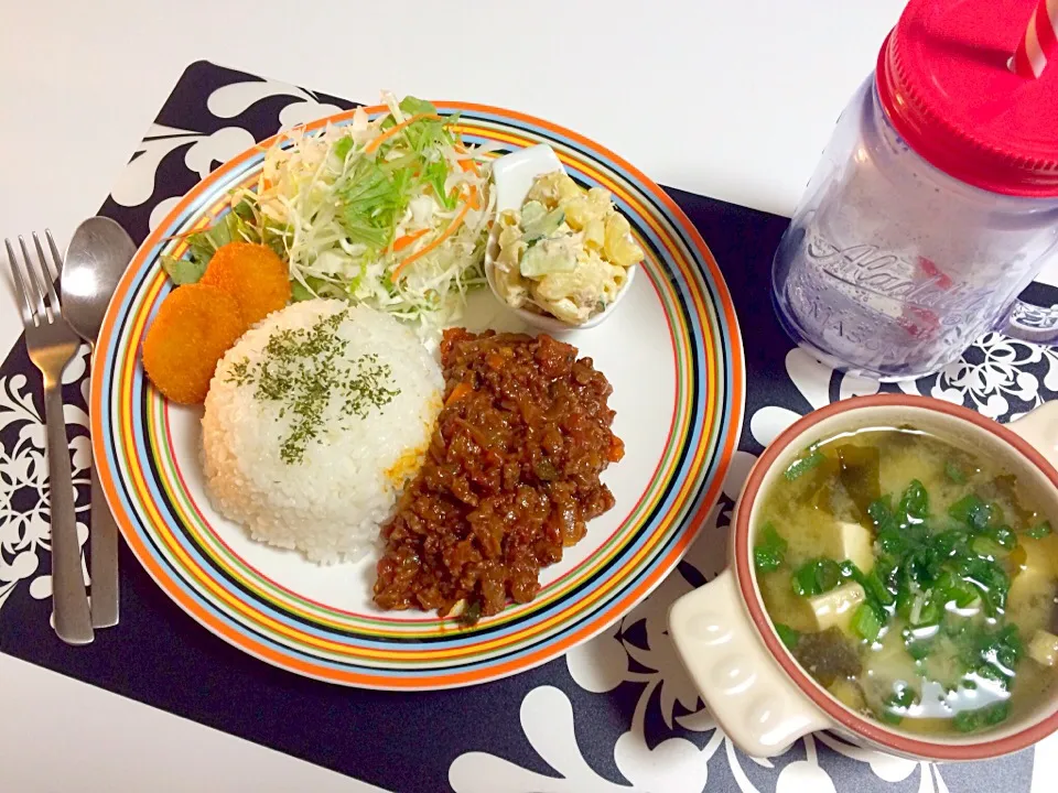 キーマカレーで晩ご飯|ともりんさん