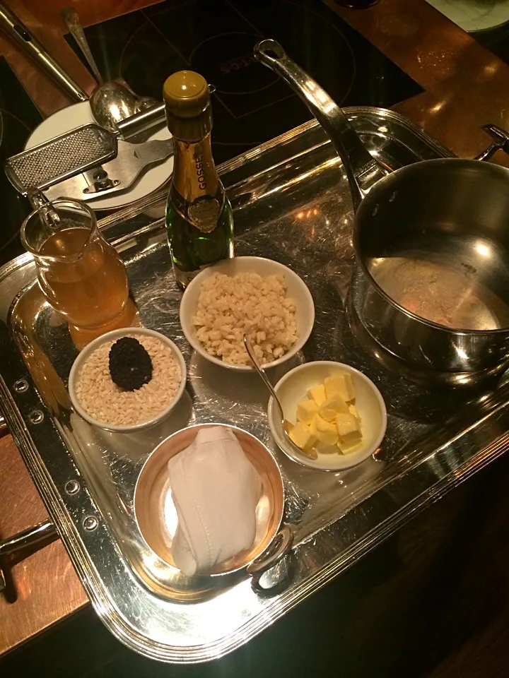 Prepare Risotto w truffle at Tables Grand Hyatt Erawan Bangkok|jirawanさん