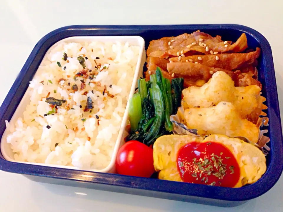 豚肉の焼豚ソース炒め弁当|のぞみさん