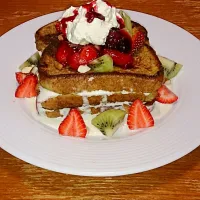 French toast with fruit salad|simoneさん