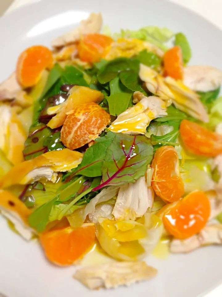 Snapdishの料理写真:Tangerine chicken salad|Ash Maxwellさん