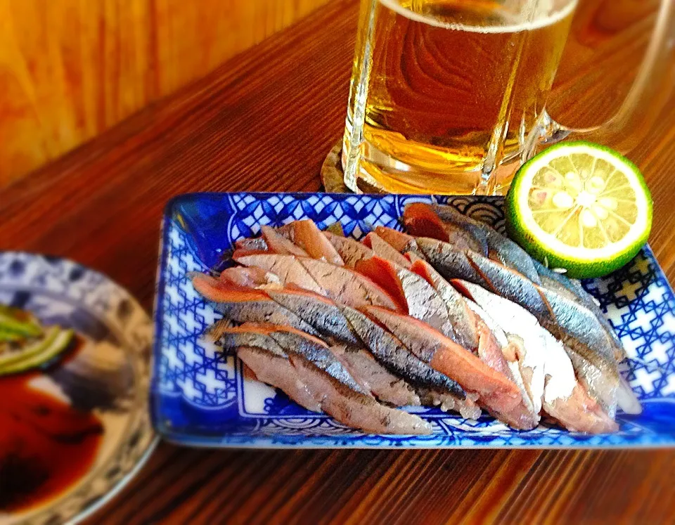 秋刀魚の刺身|ち〜おんさん