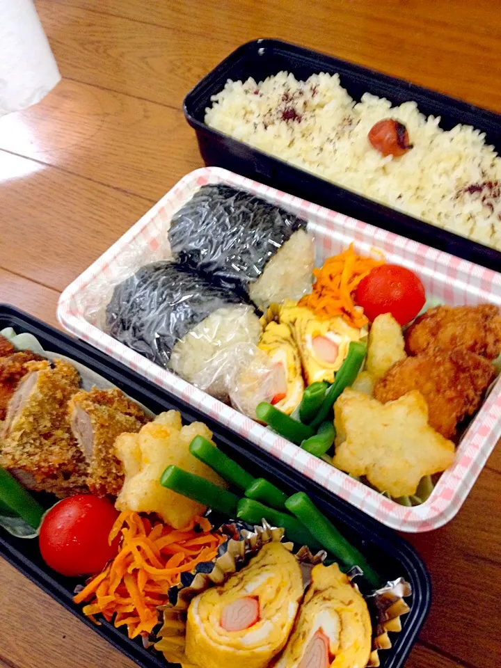 Snapdishの料理写真:今日は娘もお弁当🎶|asayanさん