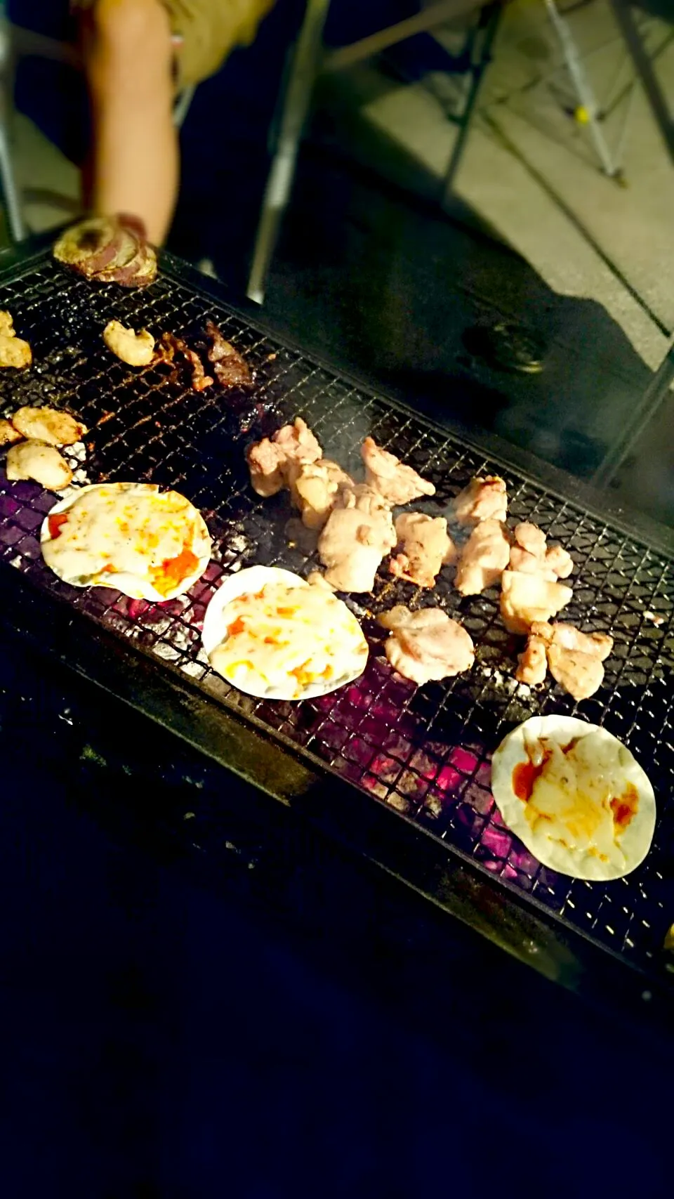 BBQでピッツァ☆|けいさん