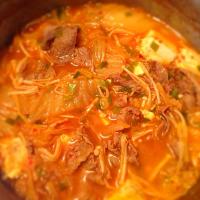 Kimchi jigae (spicy Korean soup)
