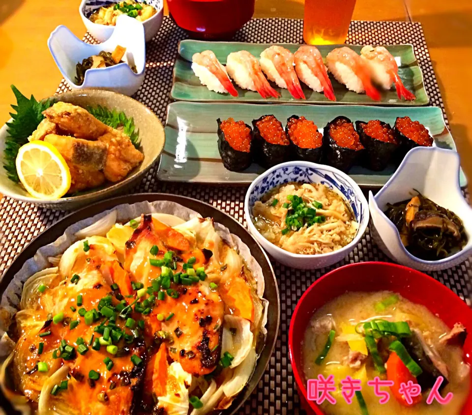 秋だヨ！秋鮭祭りファイナル✨北海鮭づくし定食✨|咲きちゃんさん