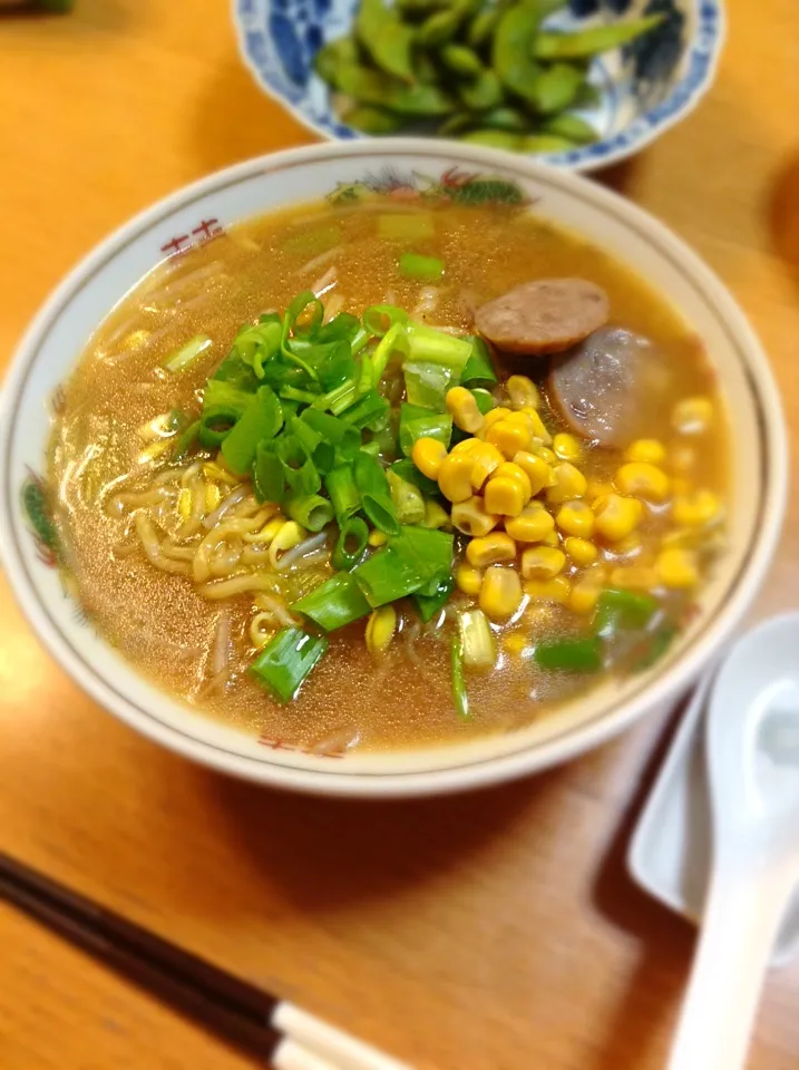 娘のリクエストで今夜は味噌ラーメン|hoppycowさん