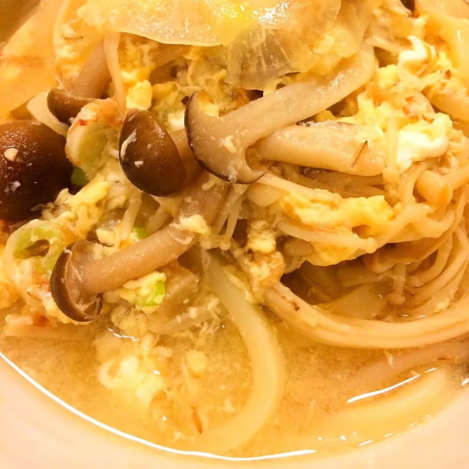 炙ったキノコと大根の麦みそ煮込みうどん #麦みそ #おばんず|22375さん