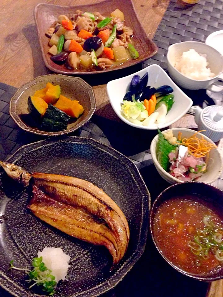 今夜はヘルシー和食🍚🍀|まみりんごさん