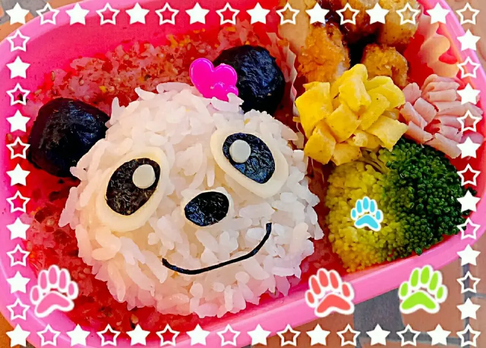 Snapdishの料理写真:School Lunch "Panda" キャラ弁 (*^▽^*)|The Reinhartsさん