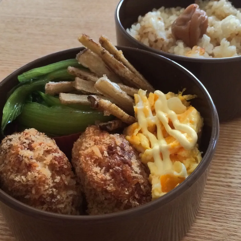 Snapdishの料理写真:コロッケのお弁当|ごりみさん