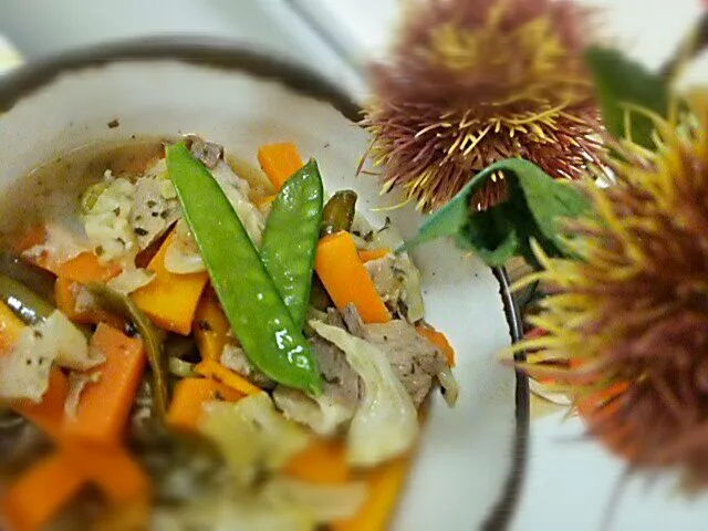 キャベツと豚肉の梅塩昆布蒸し|よっしー(=^ェ^=)さん