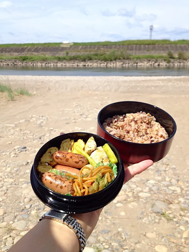 Snapdishの料理写真:川メシ☀️|あくびさん