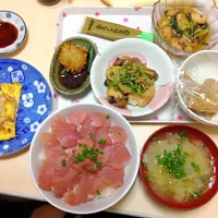 マグロ丼定食|ゆんさん