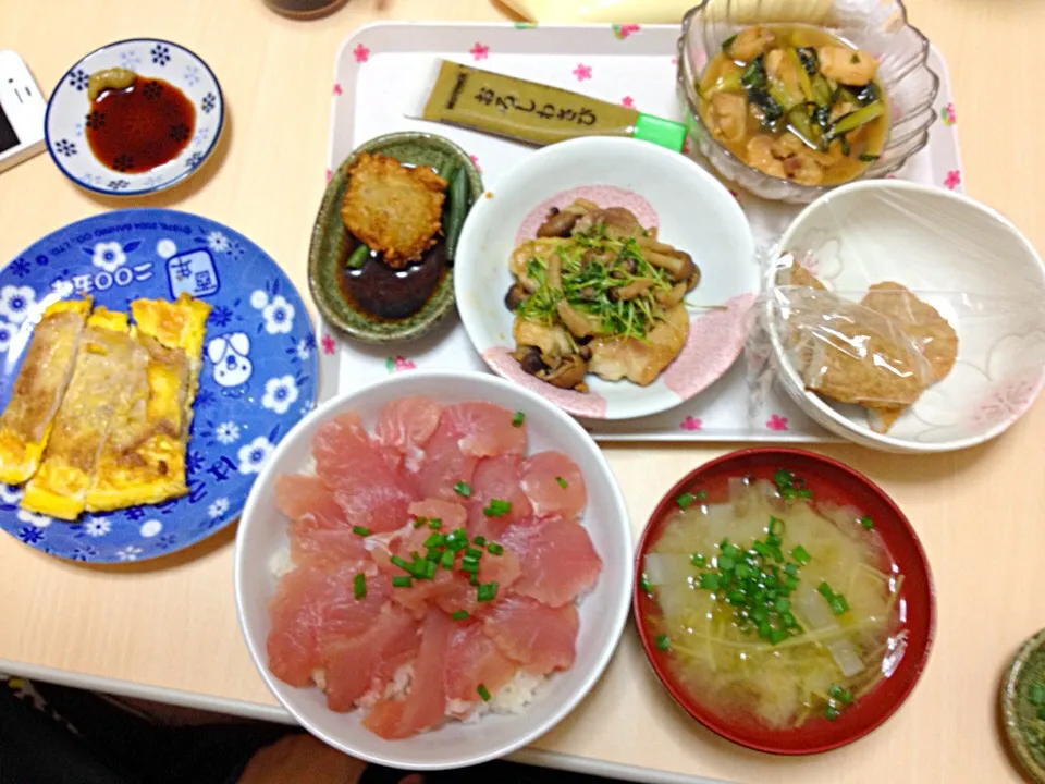 マグロ丼定食|ゆんさん