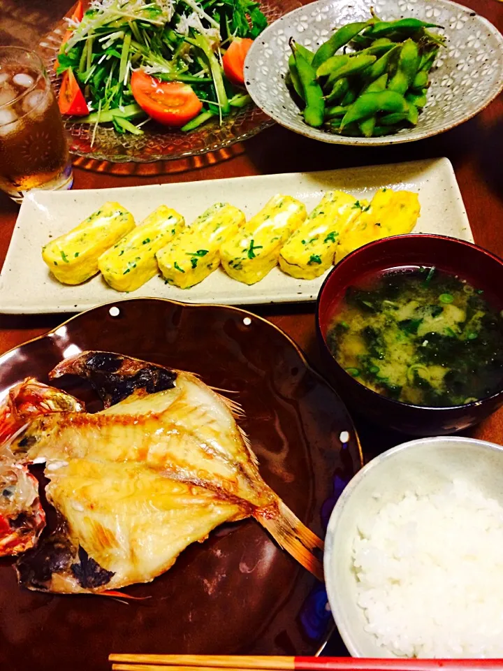 金目鯛の干物、しらす入りだし巻き定食|さっちゃんさん