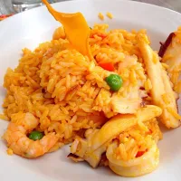 Snapdishの料理写真:Arroz con mariscos ペルー風パエリア|wiggyさん