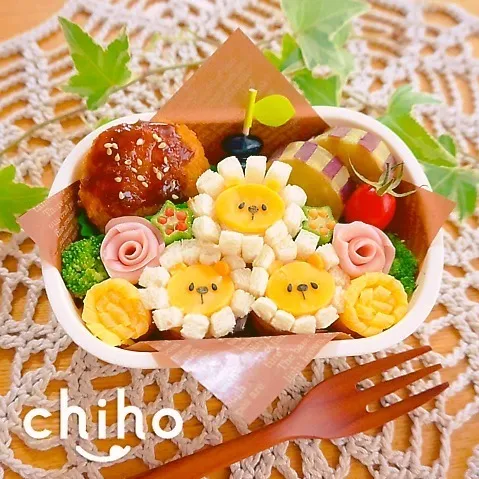 らいおんロールサンド弁当♡|chihoさん