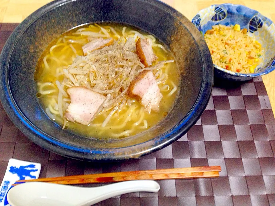 自家製焼豚麺・半チャーハン|Tarou  Masayukiさん