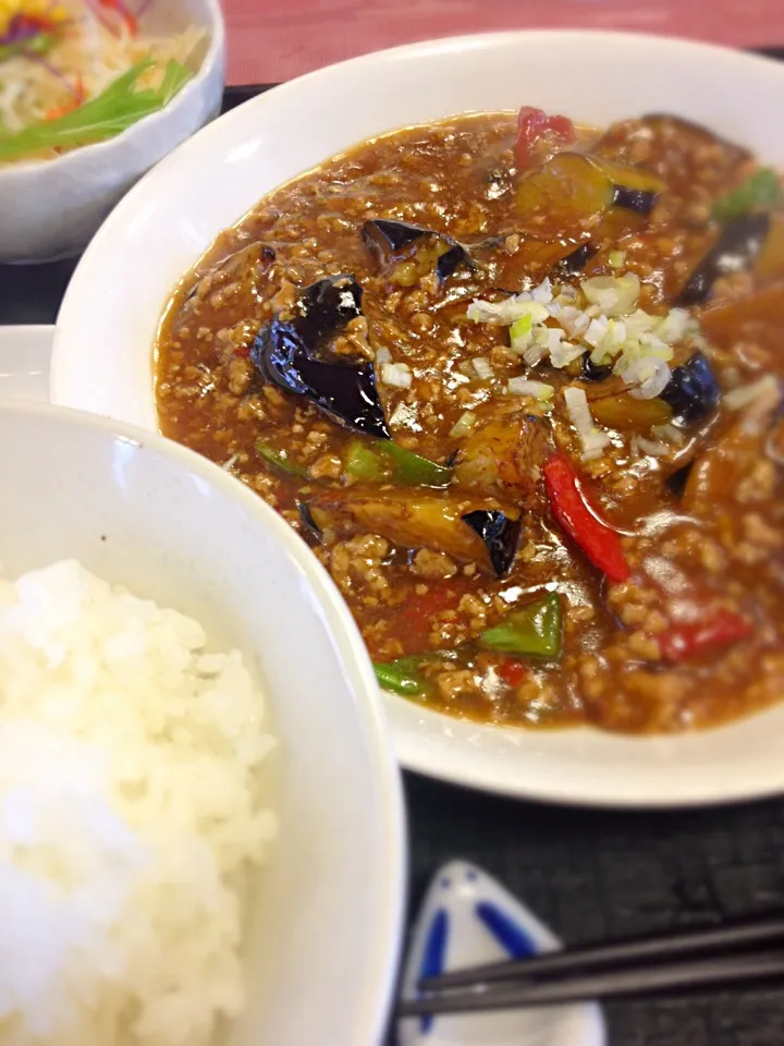 麻婆なす定食|西川季宏さん