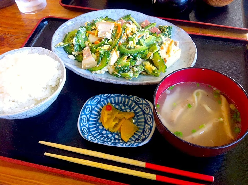 「くだか島」ゴーヤーチャンプルー定食|TORUさん