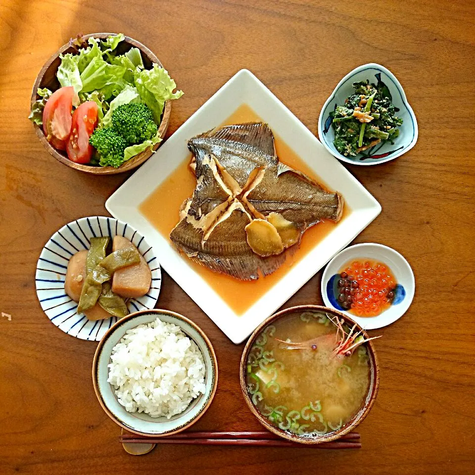 カレイの煮付け定食|mamingoさん