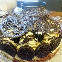 Snapdishの料理写真:oreo ice cream chocolate cake with chocolate twirls and whiped cream|Karolynn Bachmannさん