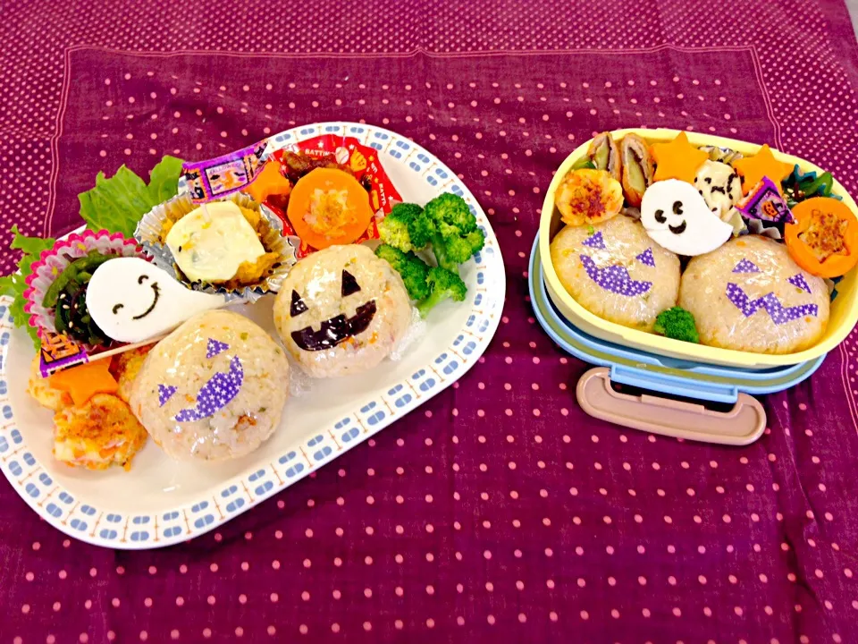 かぼちゃオバケのハロウィンご飯|ほのほのさん