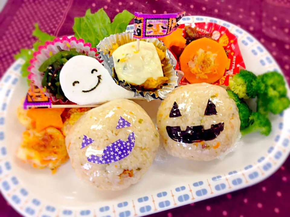 かぼちゃオバケのハロウィンご飯|ほのほのさん